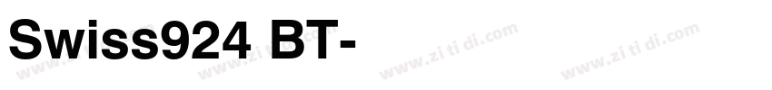 Swiss924 BT字体转换 Swiss924 BT字体转换